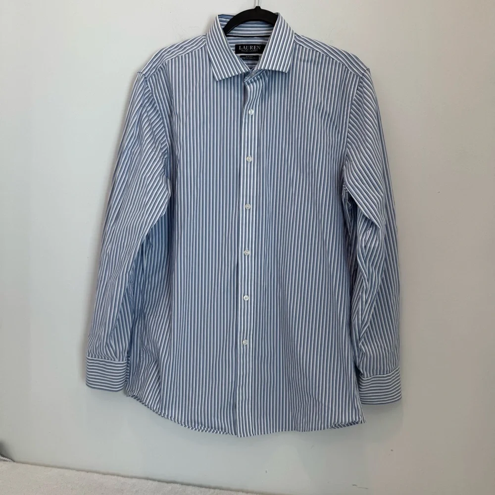 LAUREN RALPH LAUREN SLIM FIT STRETCH NON IRON size 16